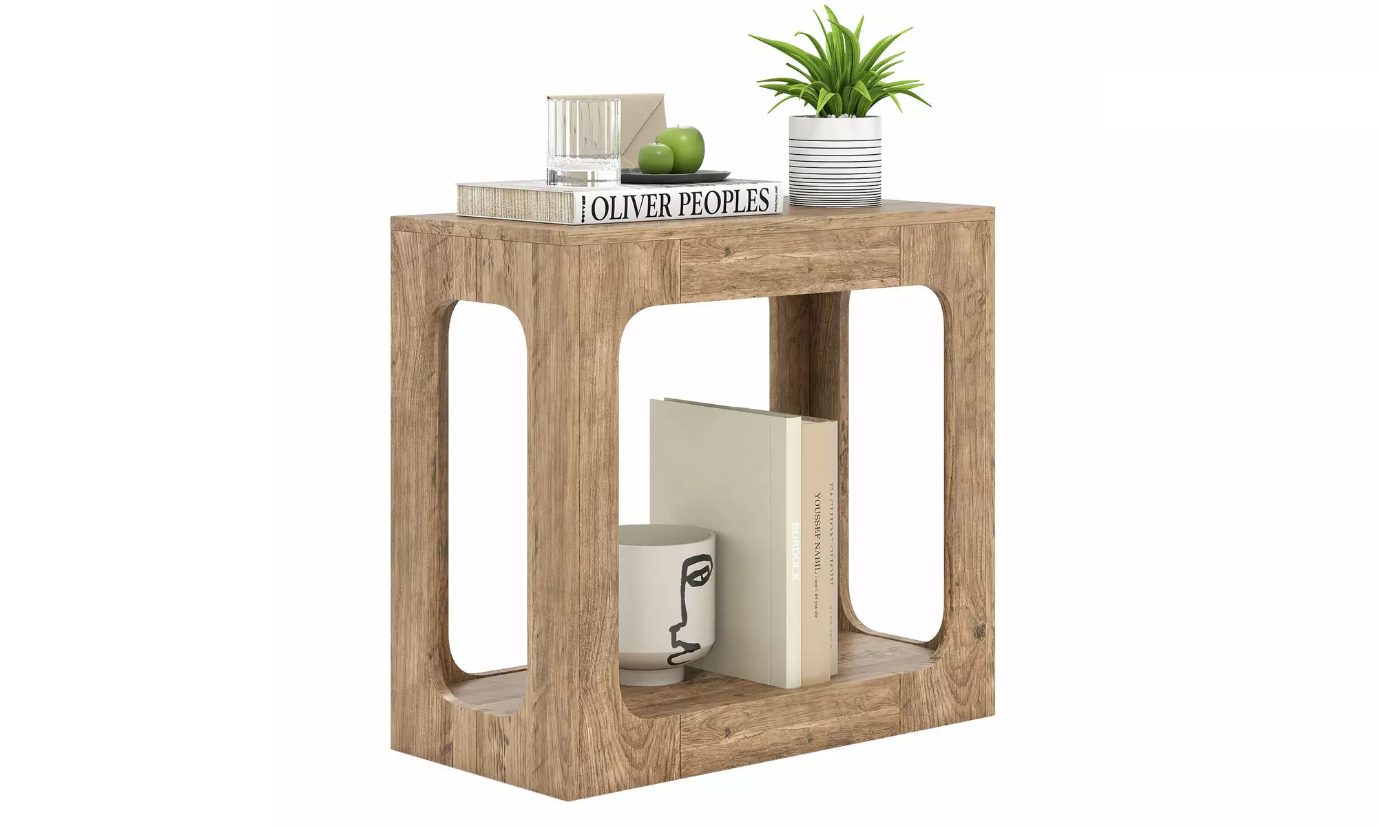 One or Two Costway 2-Tier End Table with Storage Shelf