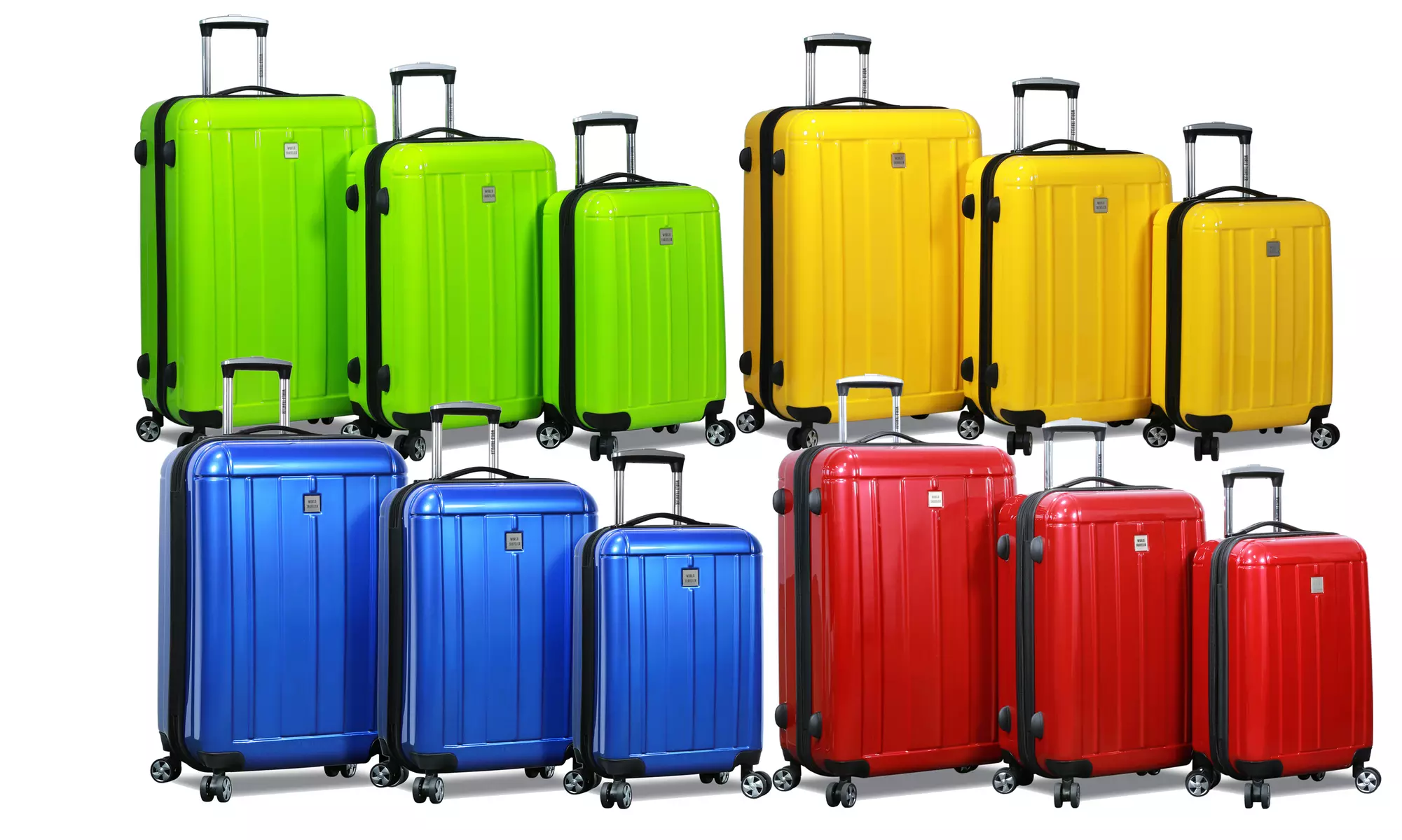 World Traveler Contour Hardside 3-Piece Spinner Luggage Set - Primary Image