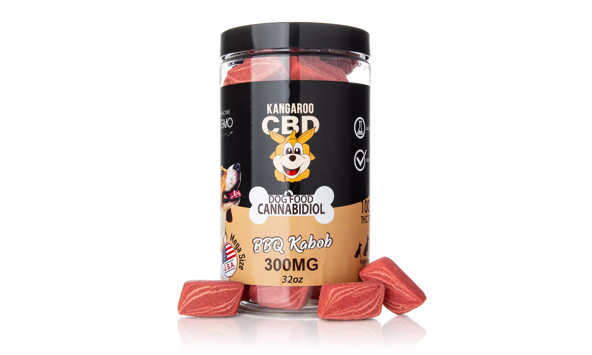 Yummy Dog Treats for Anxiety and Pain from Kangaroo (150MG - 600MG)
