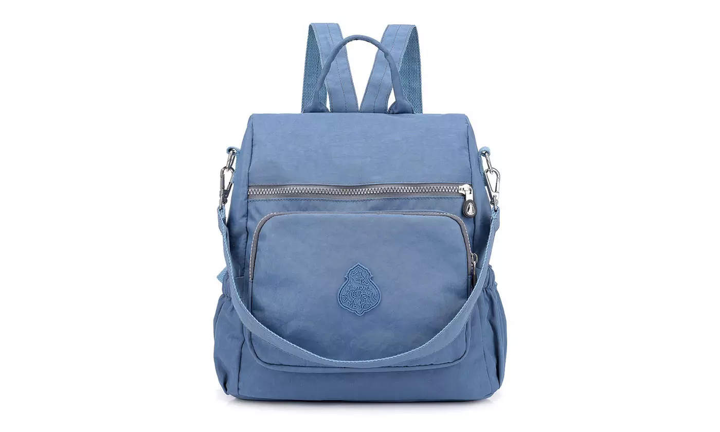 Women's Lightweight Waterproof Nylon Backpack - Multiple Options