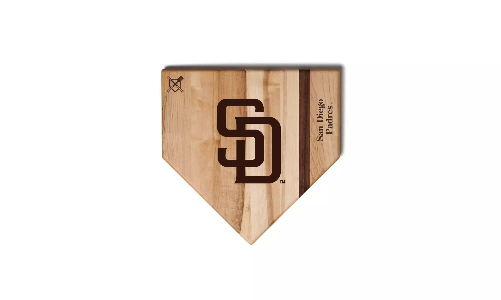 MLB 12-Inch or 17-inch Wooden Home Plate Cutting Board