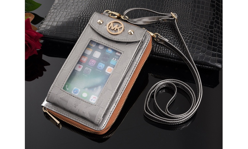 Image 23: Michael Kors Leather Crossbody