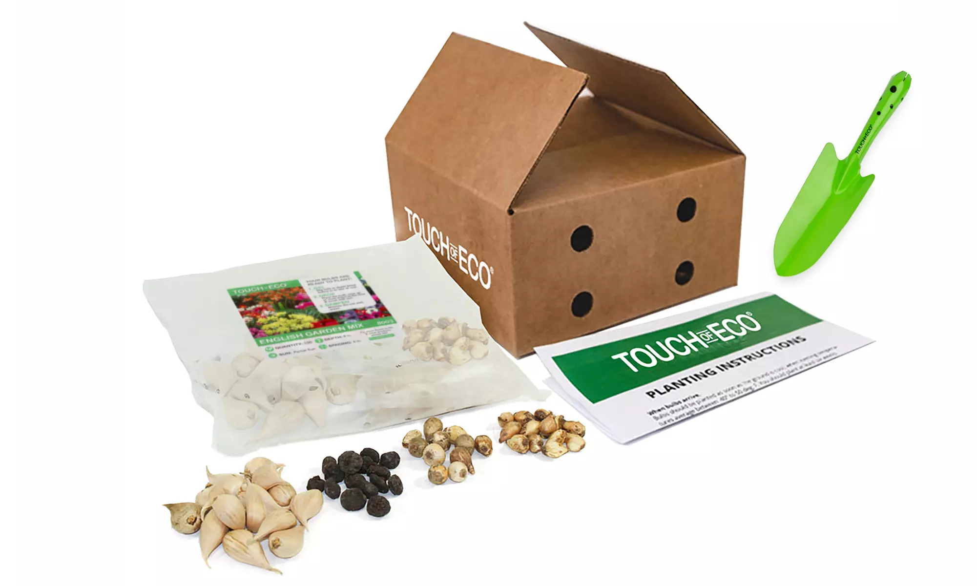 English Cottage Garden Flower Bulb Collection (100, 200, 400-with Planting Tool)