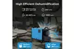 Costway Crawl Space Dehumidifier Commercial Dehumidifier w/ 3 Modes & 24H Timer - Second Medium