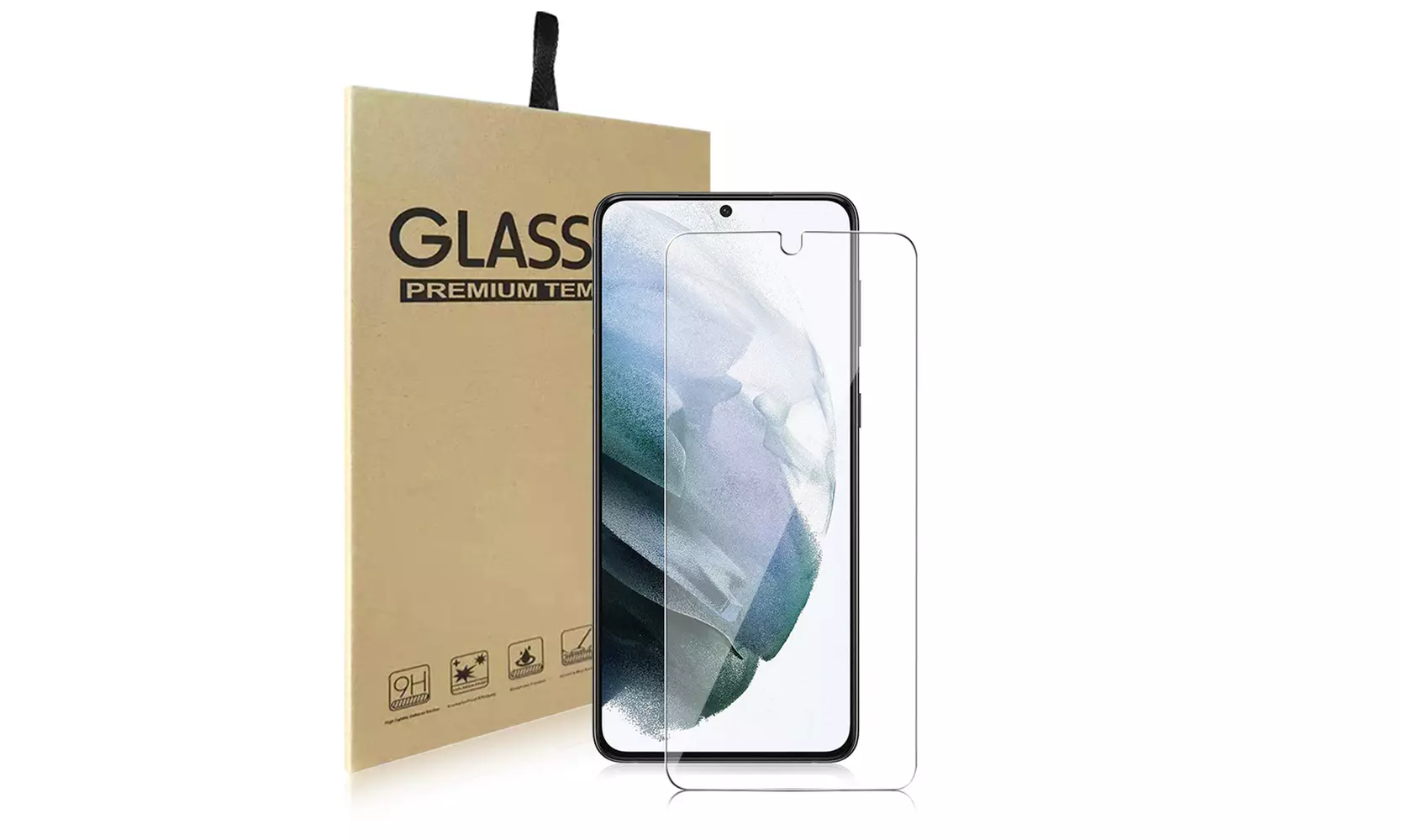 For Samsung Galaxy S21/Plus/Ultra 5G Full Cover Tempered Glass Screen Protector - Primary Image