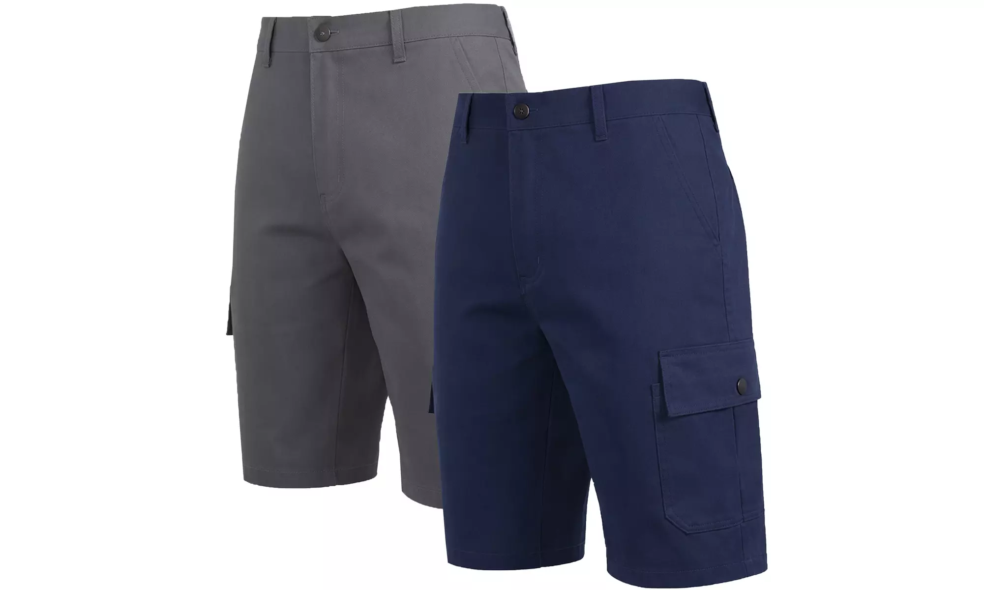 Men's Single and Multi-Pack Cotton Flex Stretch Cargo Shorts (Sizes, 30-40)