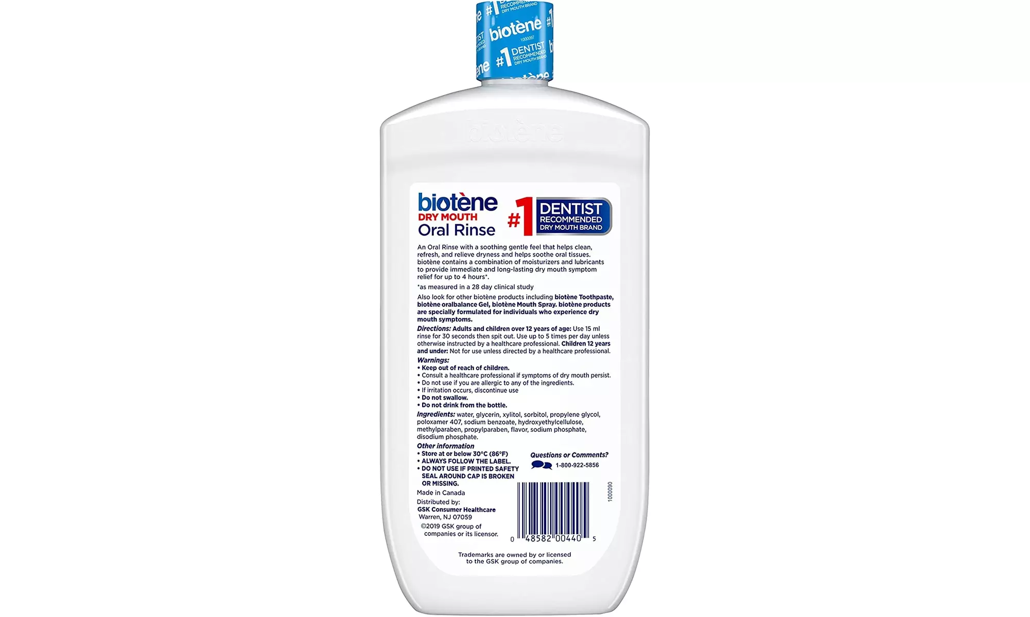 Biotene Oral Rinse Mouthwash for Dry Mouth, - Primary Image