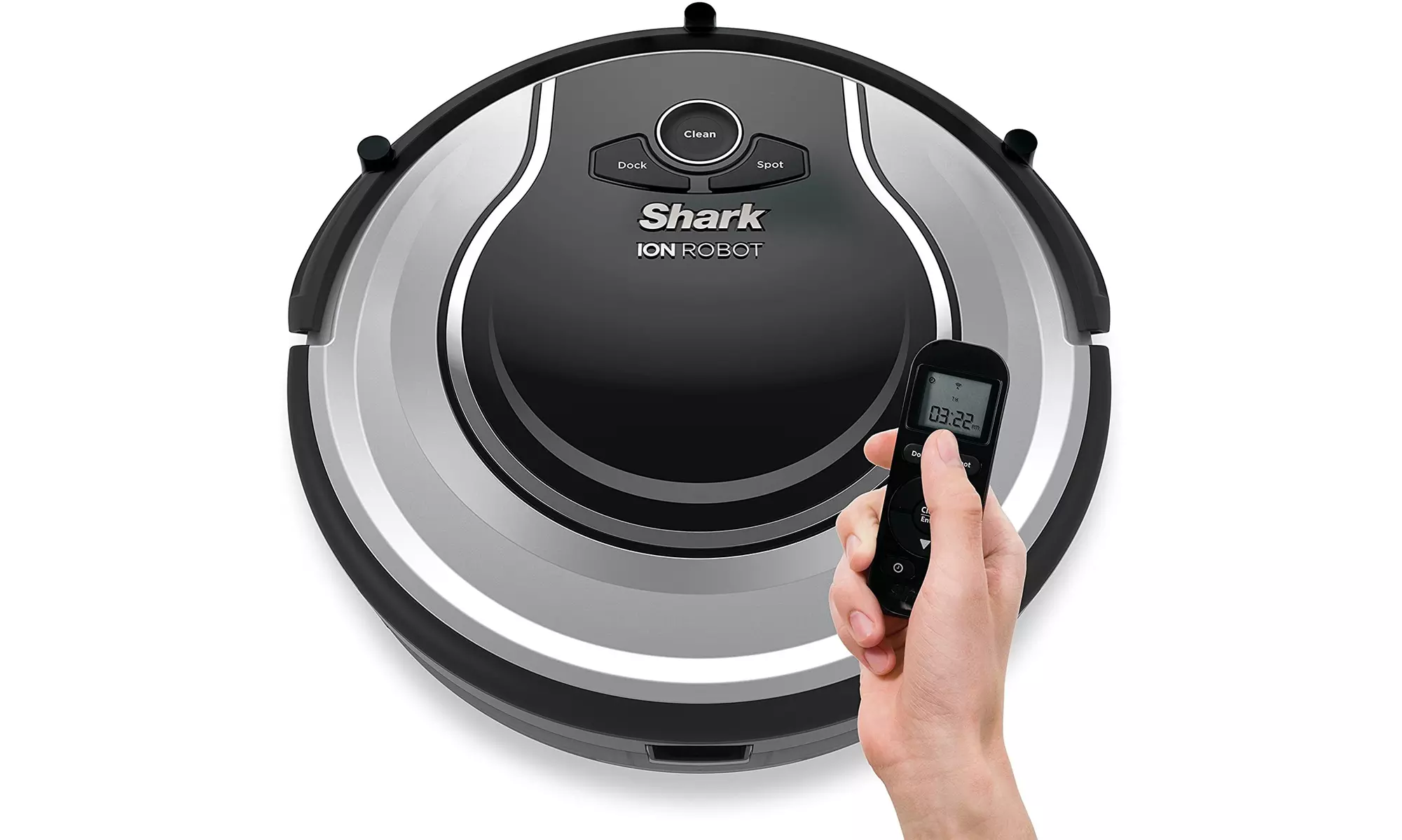 Shark ION RV720 Dual-Action Robot Vacuum Cleaner (Silver) - Refurbished - Primary Image