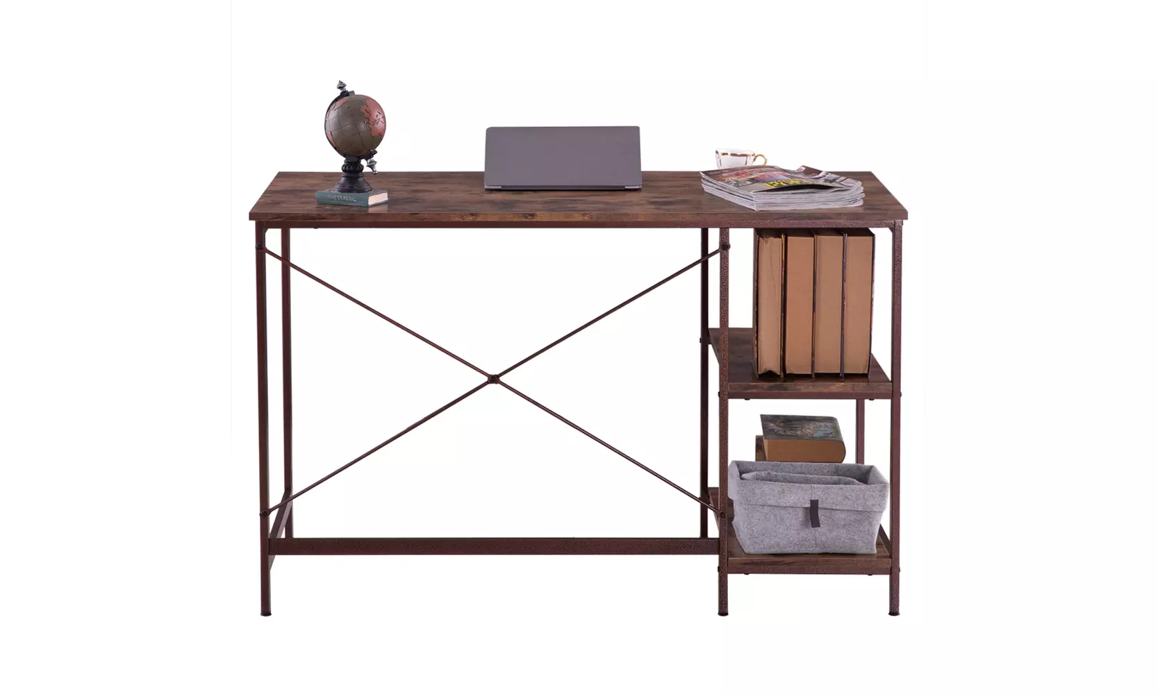 Industrial Style Three Layers Table Computer Desk Study Desk - Primary Image