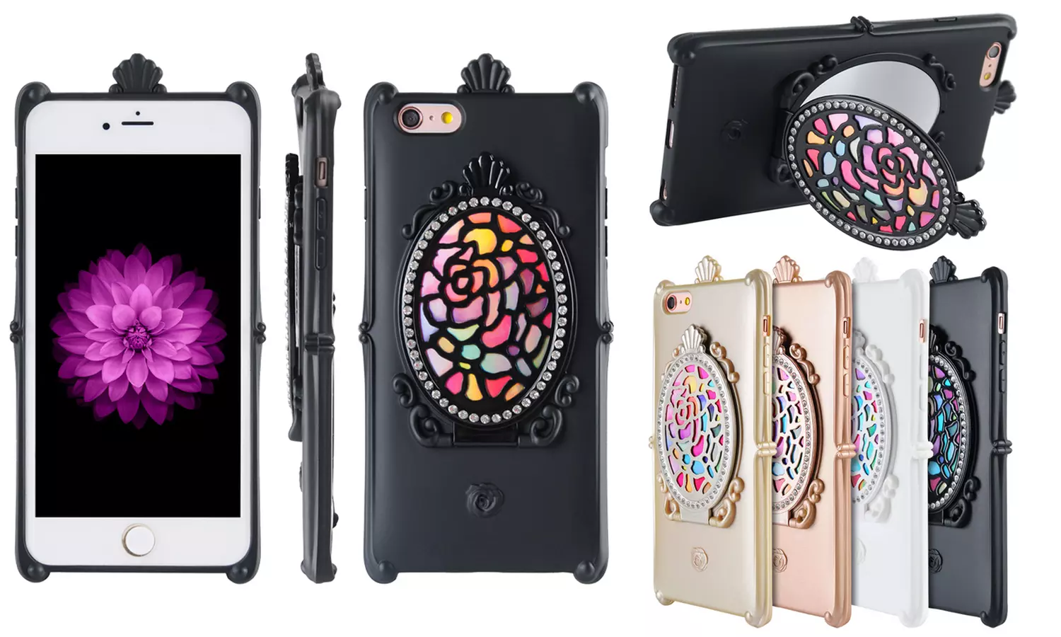 WalvoDesign Majestic Flip Mirror TPU Phone Case for iPhone 6/6S, 6 Plus/6S Plus - Primary Image