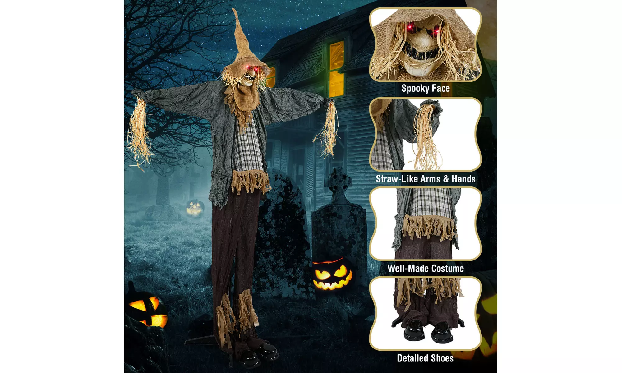 Animated Halloween Decorations: Bring Your Yard to Life by Costway