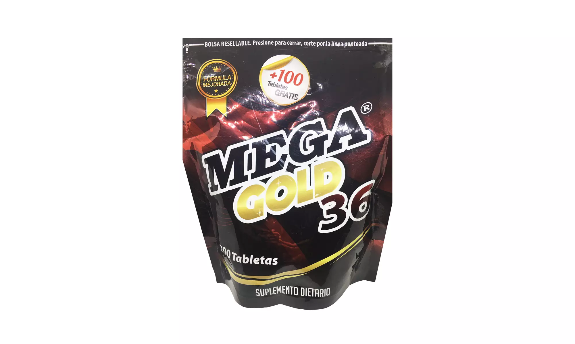 12 blisters of Mega Gold 36 Potent Natural Enhancer Libido Longer Erections USA - Primary Image