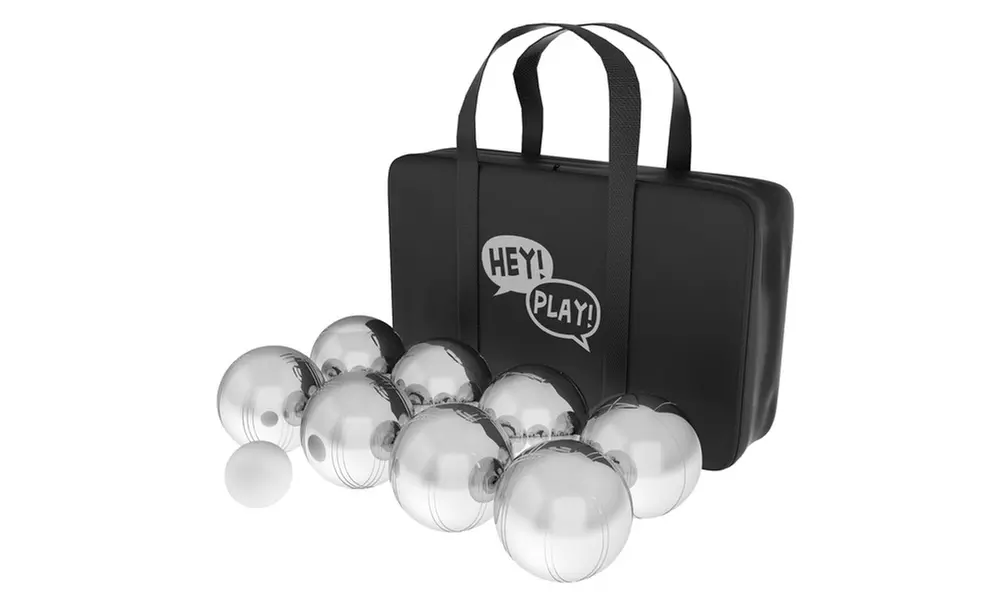 Petanque/Boules Set for Bocce and More with 8 Steel Balls, Cochonnet, and Case - Primary Image