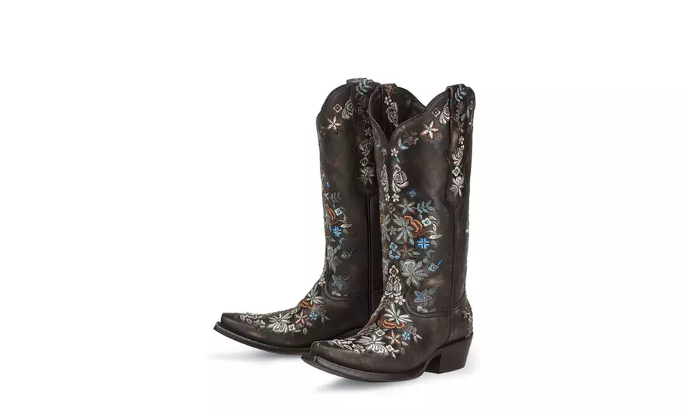 Black Star SWEETGRASS (Black/Silver) Women's Cowboy Boots - Primary Image