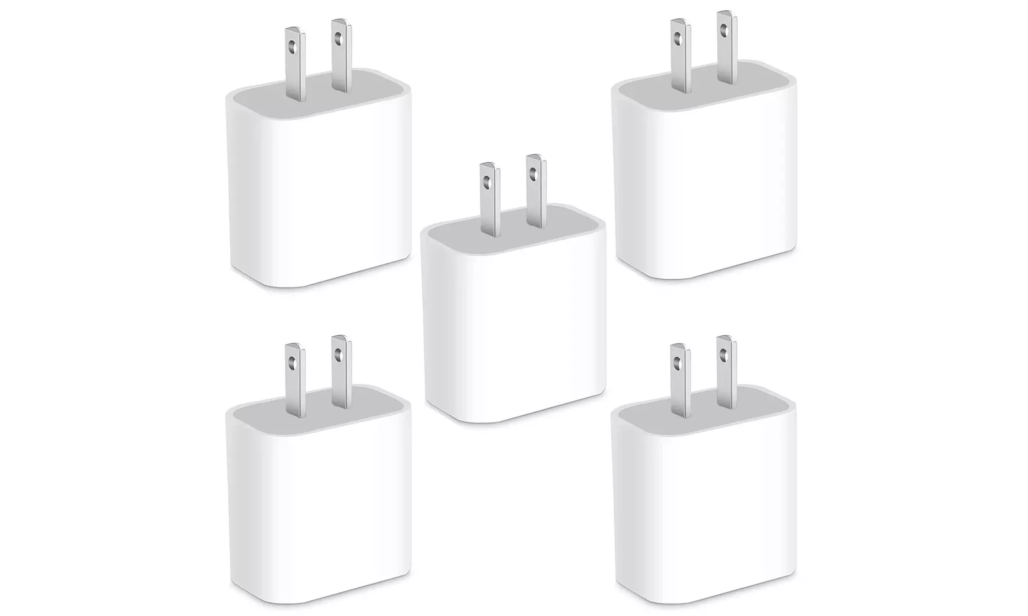 Fast Charger 20W Dual USB-C Power Adapter Samsung iPad Pro iPhone Wall Charger
