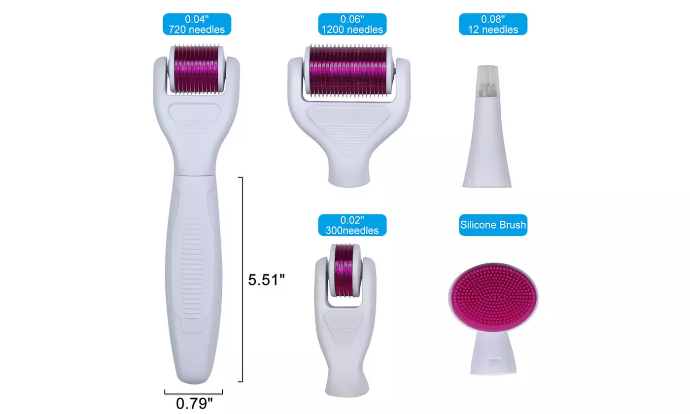 5/6 in 1 Derma Roller Microneedle Roller Kit for Face and Body Roller Kit 