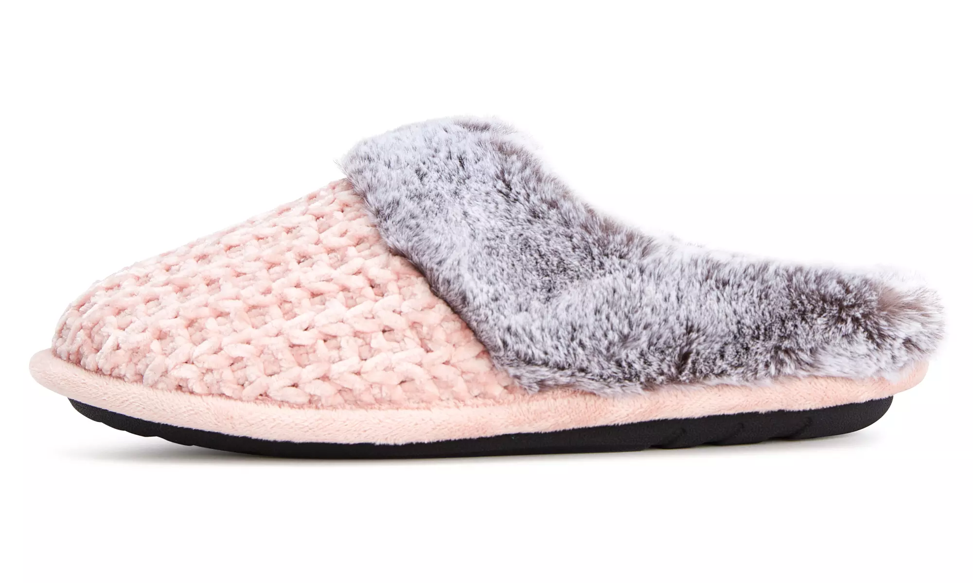 Floopi Women's Soft Cuff Chenille Knit Slippers with Memory Foam