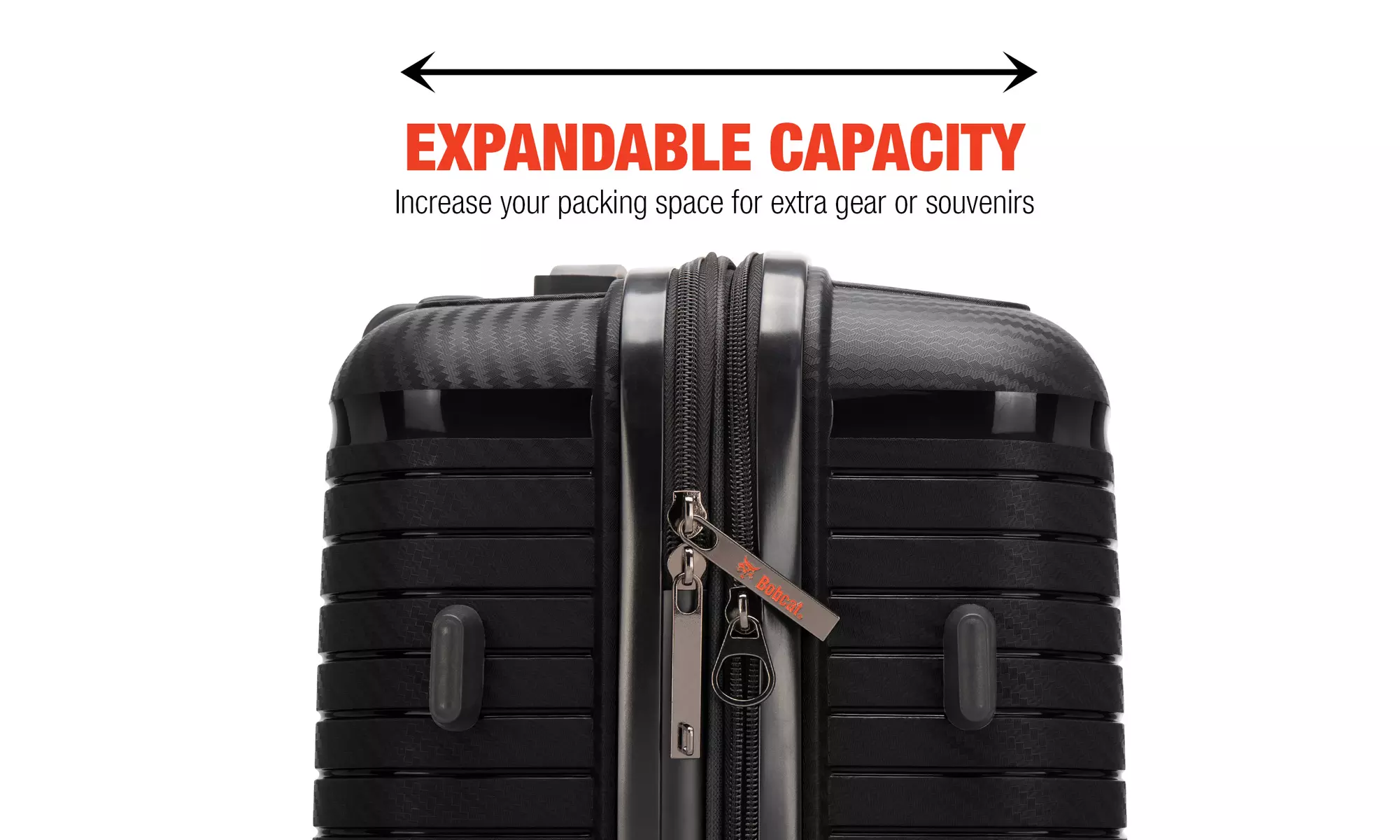 Bobcat Trencher 3-Piece Expandable Hardside Spinner Luggage Set