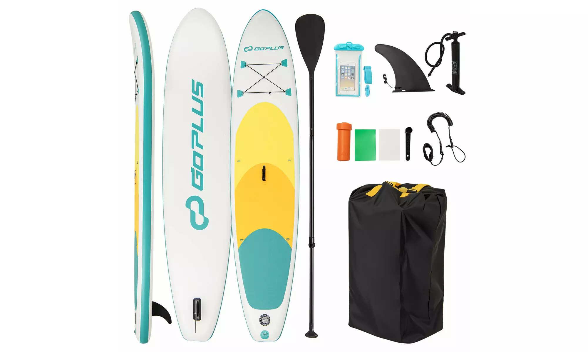 Goplus 11' Inflatable Stand Up Paddle Board whth Accessories Paddle Hand Pump