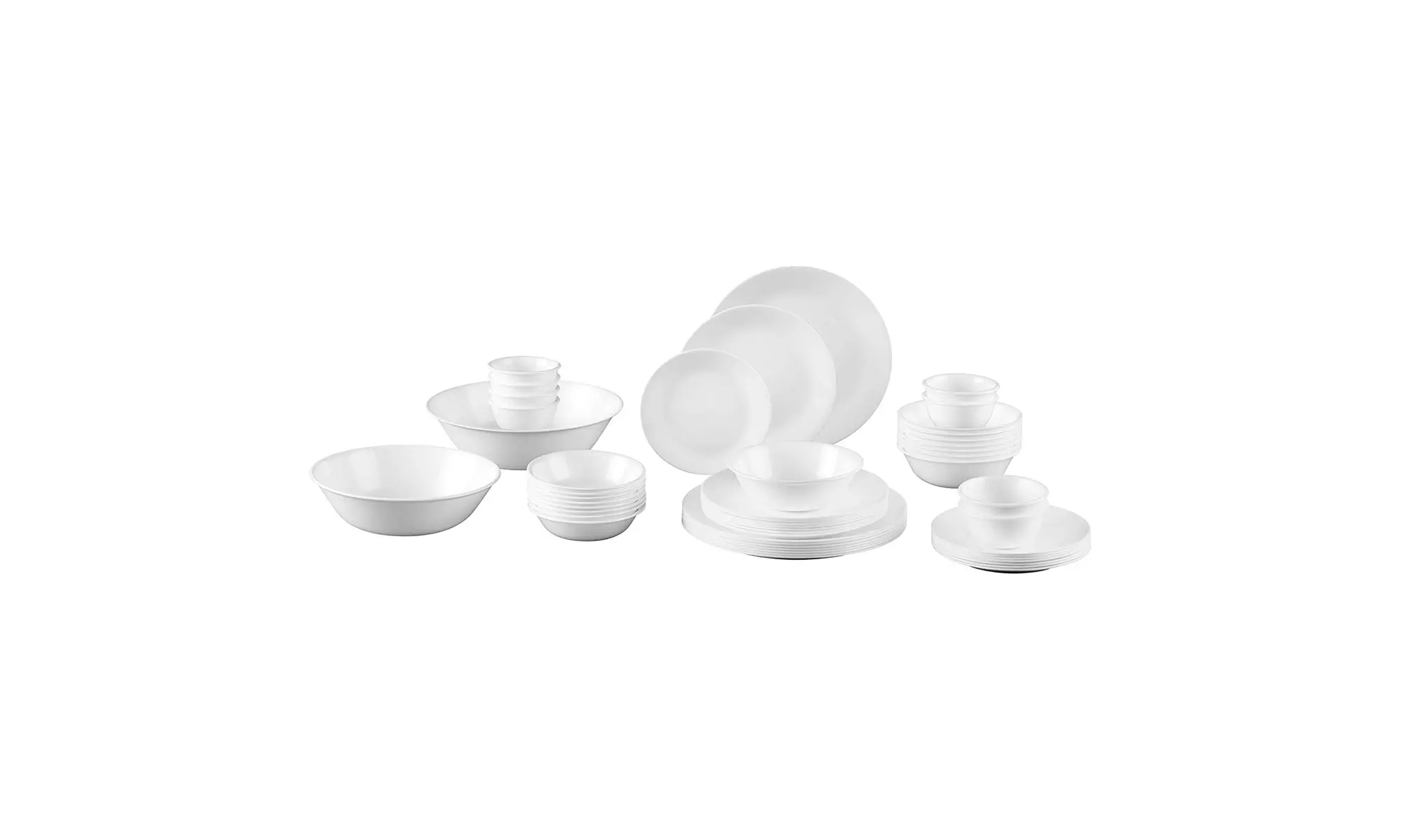 Corelle Winter Frost White 50-Piece Dinnerware Set  - Primary Image