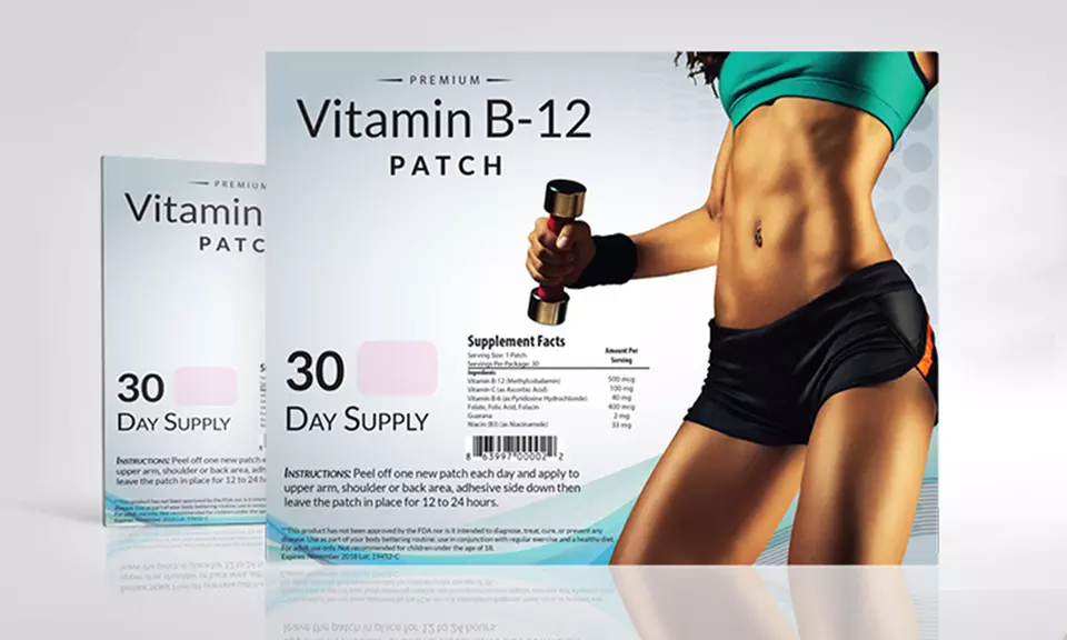 Vitamin B12 and Guarana Slimming Patches (1-Pack) - Primary Image