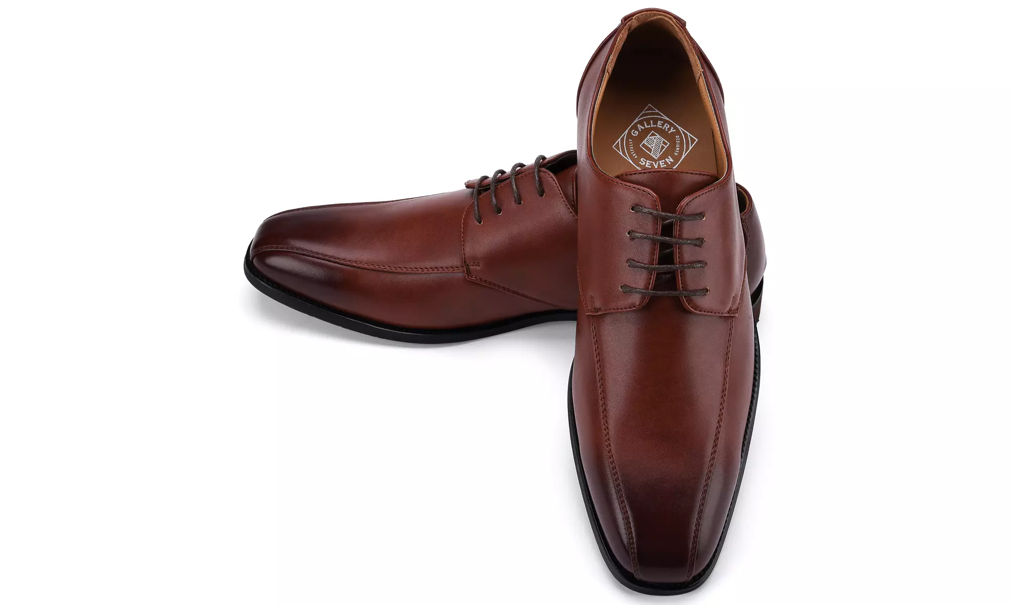 Gallery Seven Mens Oxford Dress Shoes - Bike Toe