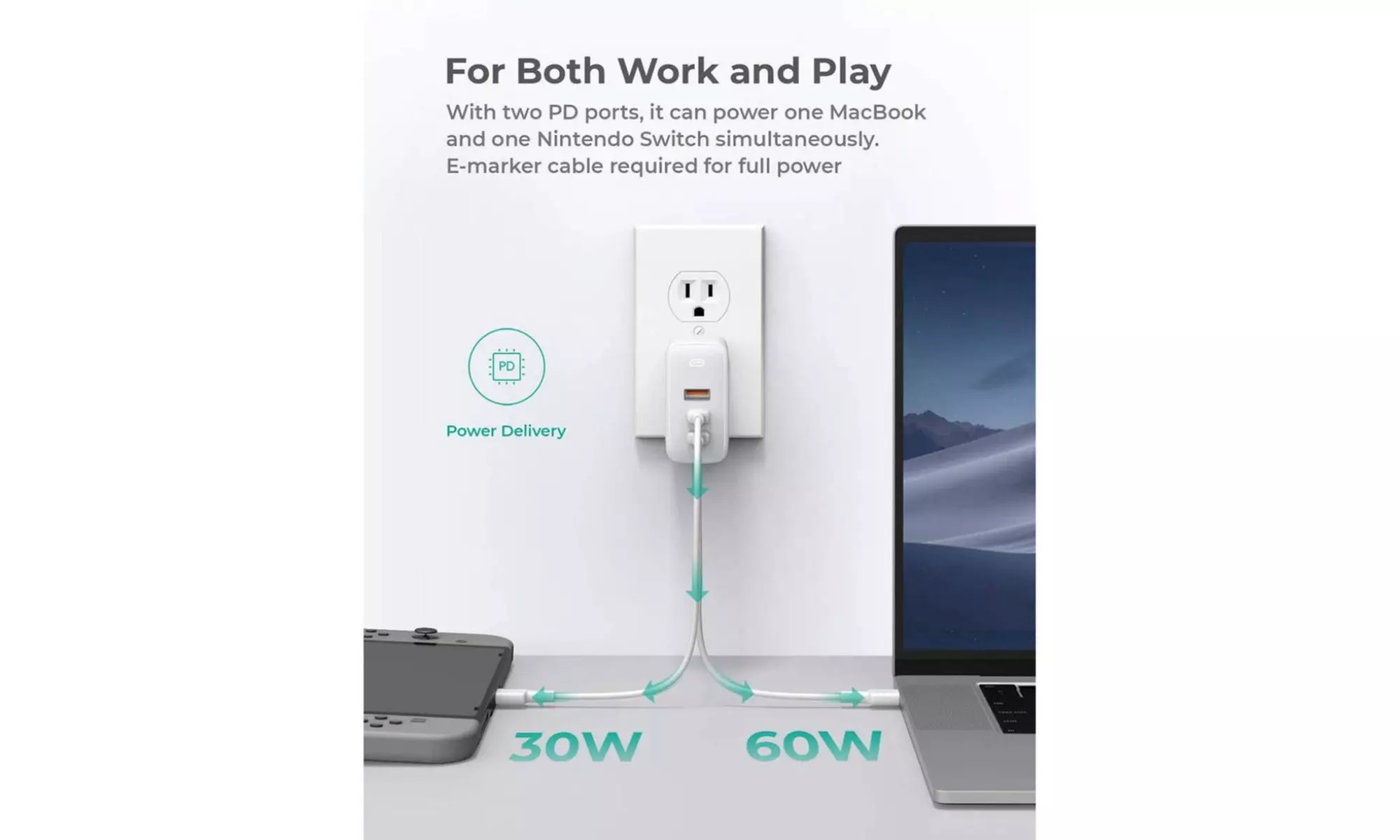 AUKEY PA-B6S Omnia Mix3 90W 3-Port PD Charger