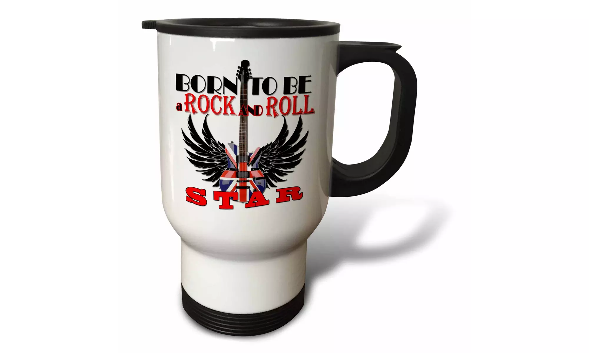  Travel Mug Born to be a Rock and Roll Star. - 14oz  - Primary Image