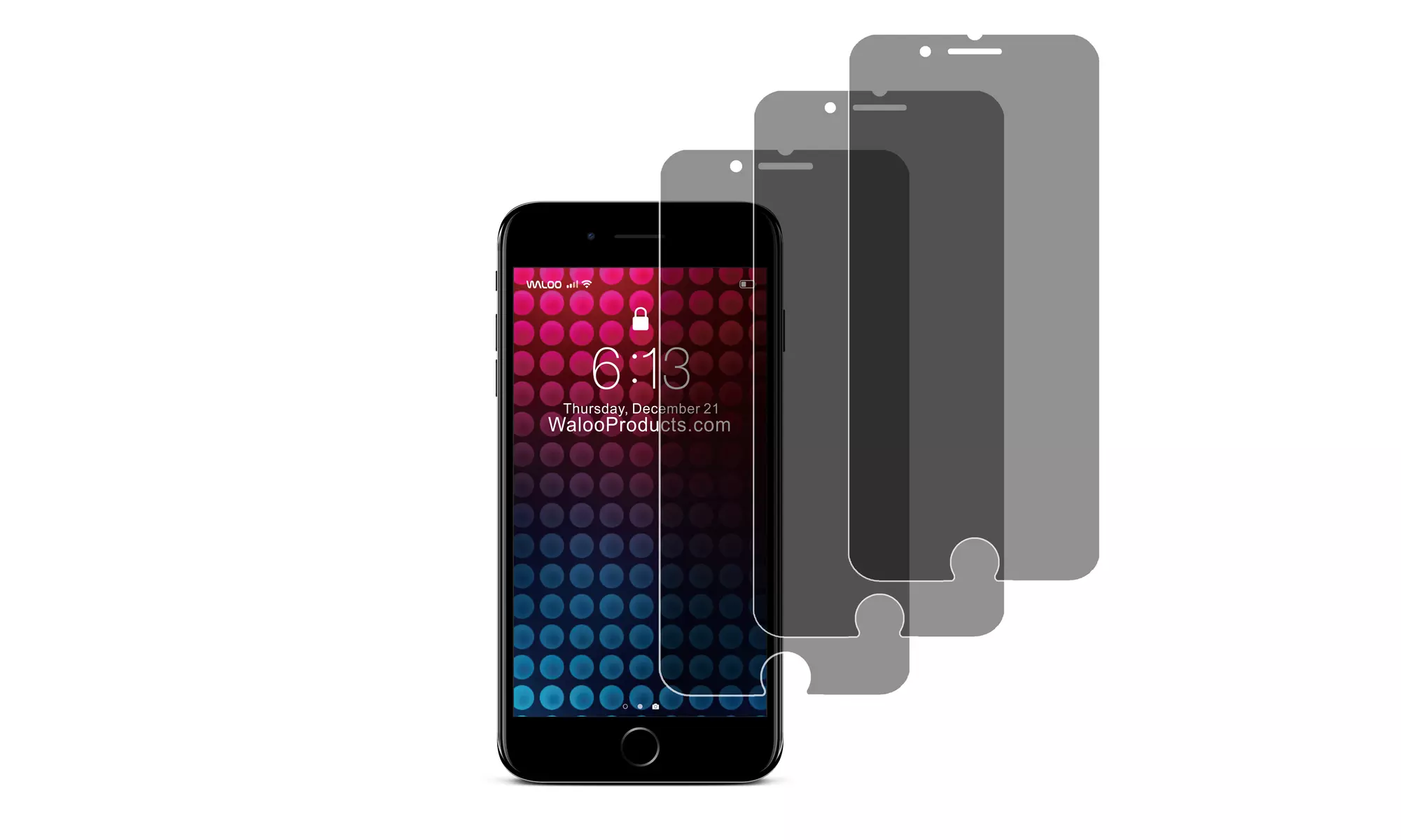 Waloo Privacy or Blue Light Tempered Glass Screen Protector for iPhone