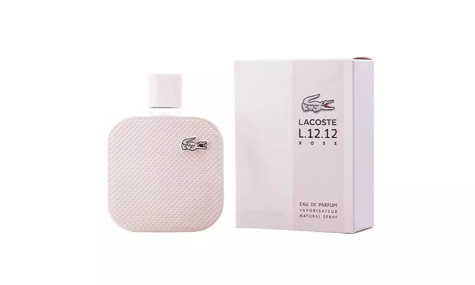 Lacoste L.12.12 Blanc or Rose Eau de Toilette Spray for Men or Women 3.3 Fl.Oz.