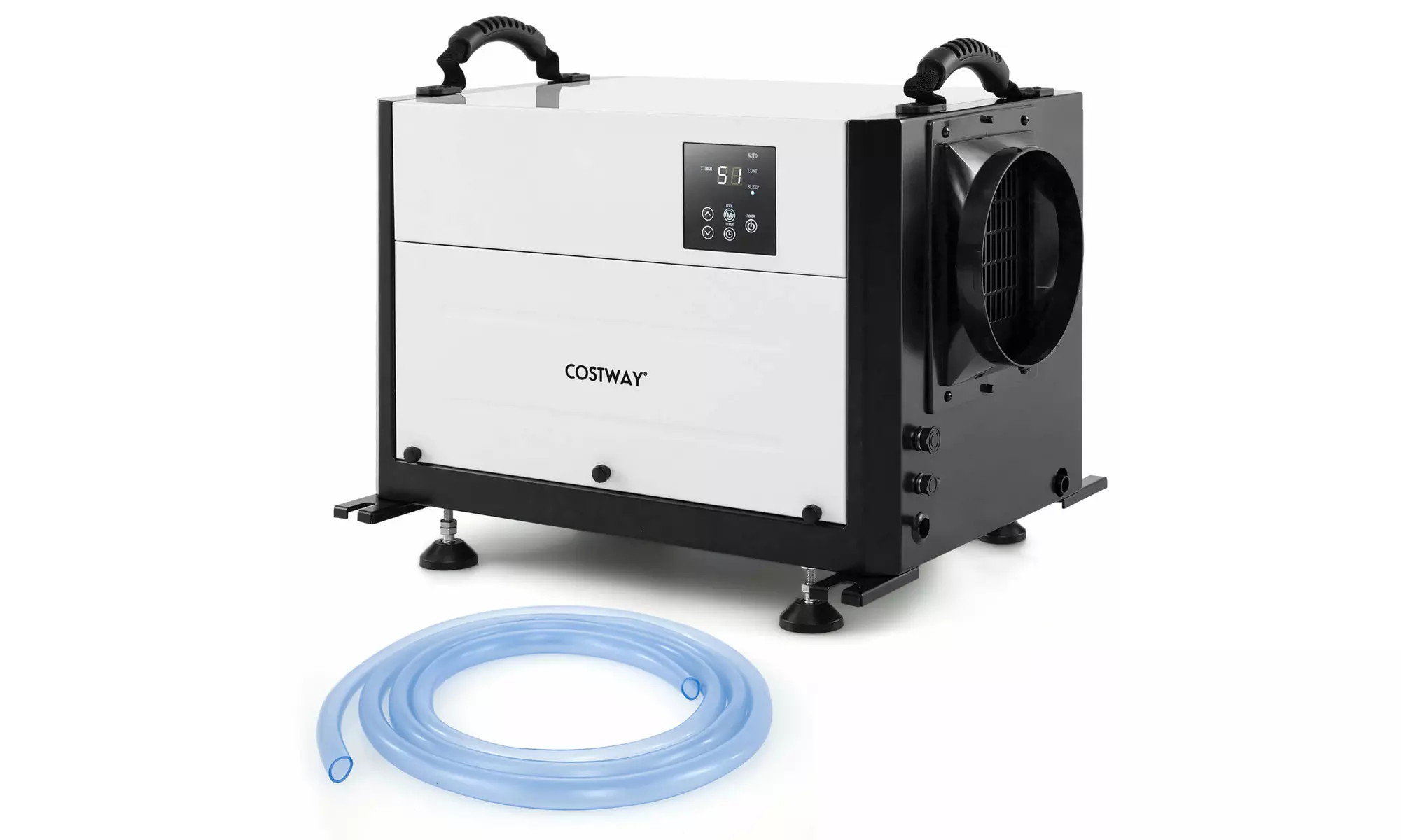 Costway Crawl Space Dehumidifier Commercial Dehumidifier w/ 3 Modes & 24H Timer
