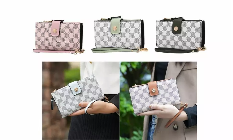 MKF Collection Solene Print Wristlet Wallet For Women 