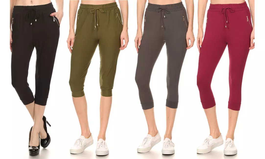 LA12ST Juniors Soft Capri Jogger Pants - Primary Image