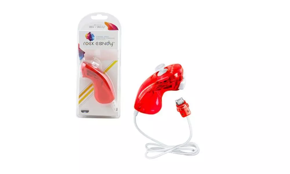 Nintendo Wii Rock Candy Nunchuk Controller Red - Primary Image
