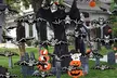 12pcs Hanging Bats for Halloween Decoration Outdoor Large Scary Flying Bat Decor - Second Medium