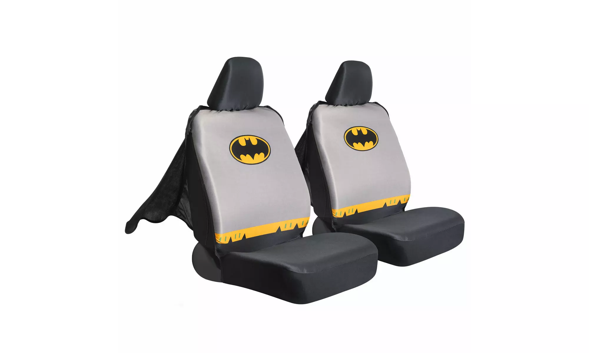 Car Seat Cover Set Warner Bro DC Batman Sideless Front Set with Headrest Covers - Primary Image