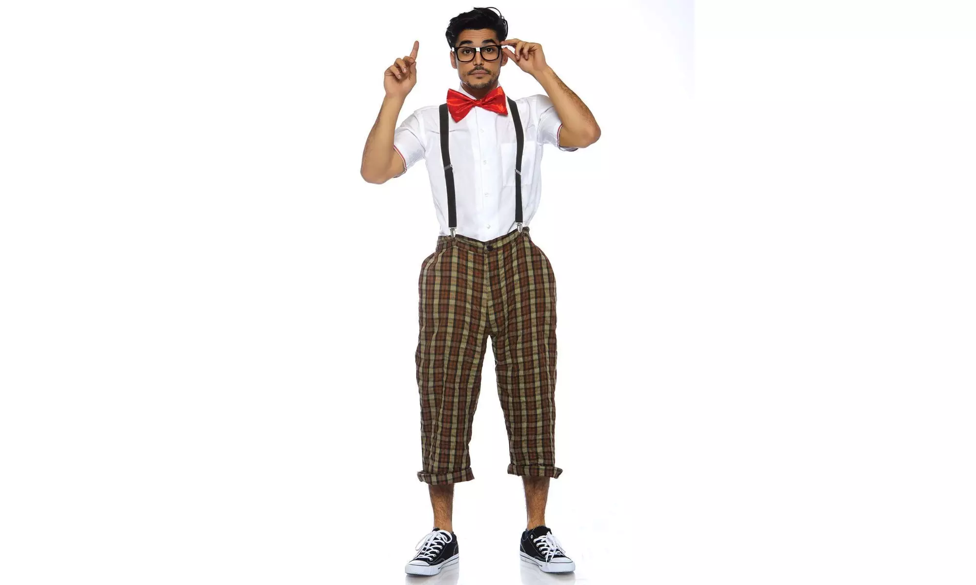 Leg Avenue Men's 4-Piece Nerdy Ned Halloween Costume - Second Medium