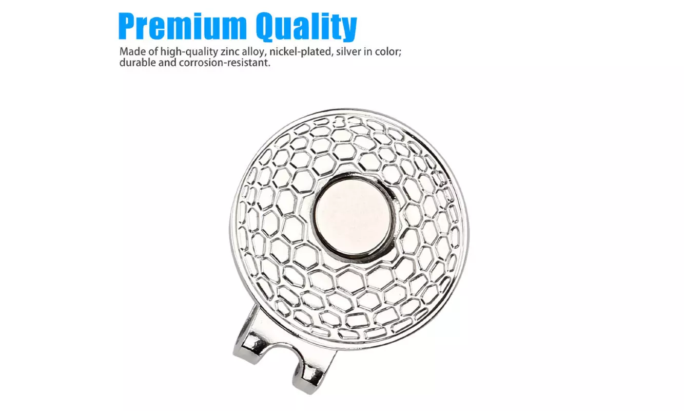 6-Pack Magnetic Golf Hat Clip Ball Aiming Marker Golf Training Accessories