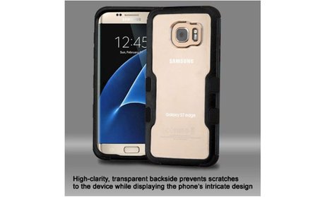 Insten Hard Hybrid Rubber Bumper Clear Back Case For Samsung Galaxy...