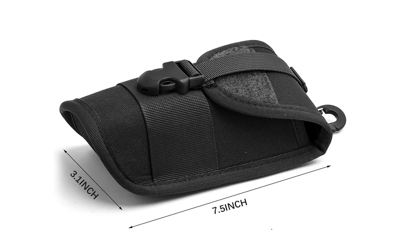 Tactical Molle Sunglasses Pouch Hard Case Anti-Shock Eyeglasses Bag Box Holder