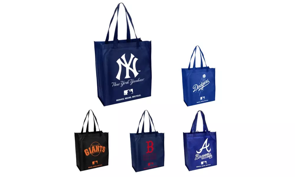MLB Team Logo Reusable Shopper Grocery Tote Bag - Primary Image