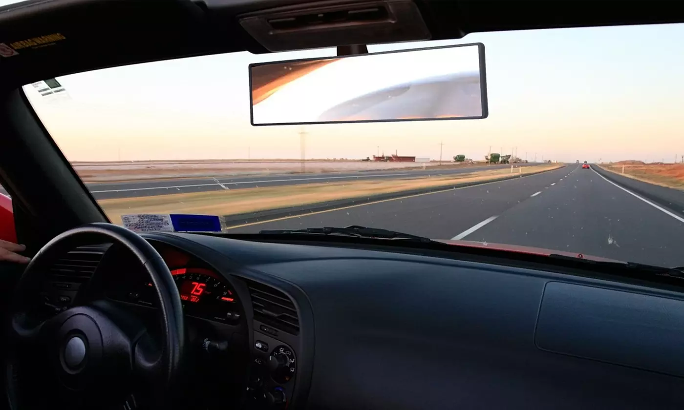iMounTEK 11.4" Wide-Angle Anti-Glare Clip-On Rearview Mirror
