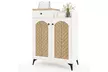 Costway 6-Tier Shoe Cabinet with Drawer 6 Removable Shelves Ventilation Openings - Second Medium
