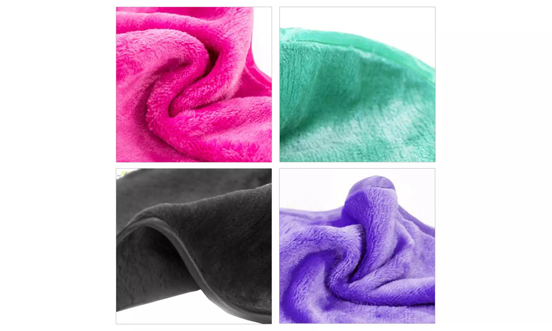 Washable Facial Cleansing and Makeup Remover Towels (4 Pack)