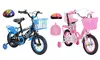 iMounTEK Kids' Bike with Helmet, Basket, Training Wheels and Chain Guard