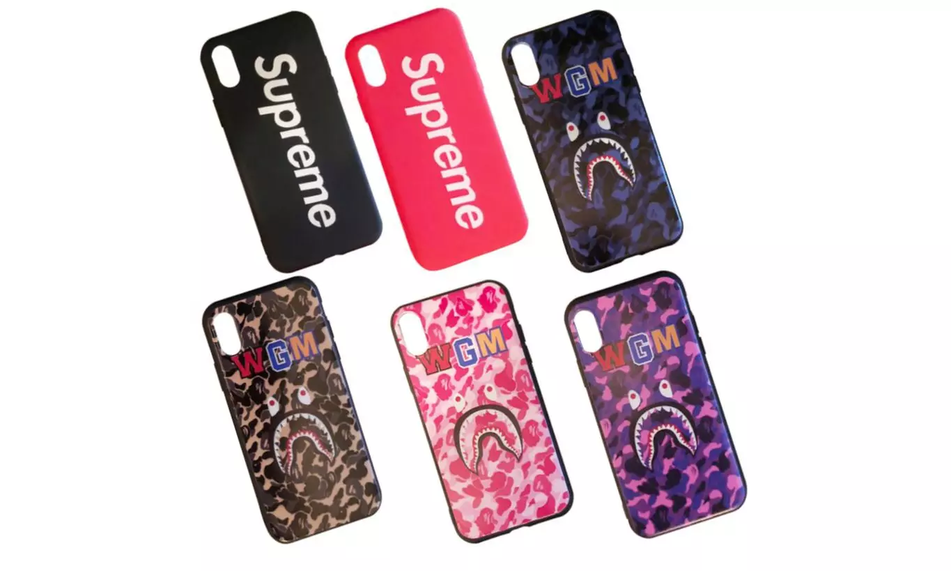 Supreme Bape WGM iPhone Case for iPhone XS X 6 6s 7 8 Plus - Primary Image