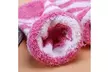 (6 Pairs) Women's Fuzzy Super Soft Winter Cozy Solid Stripe Slipper Socks 9-11 - Second Medium