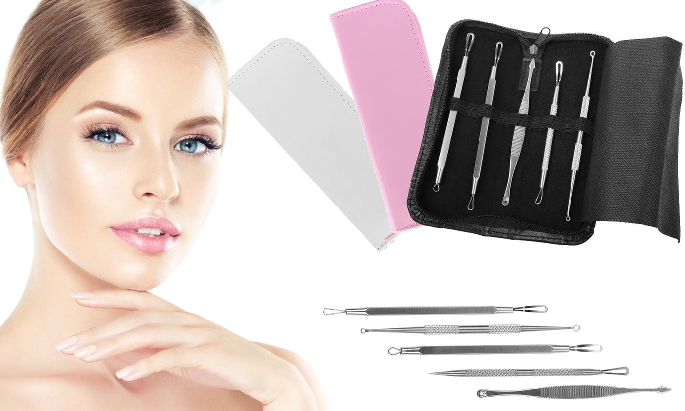 iMounTEK 6-Piece Blackhead & Blemish Remover Kit with Stainless Steel Extractors