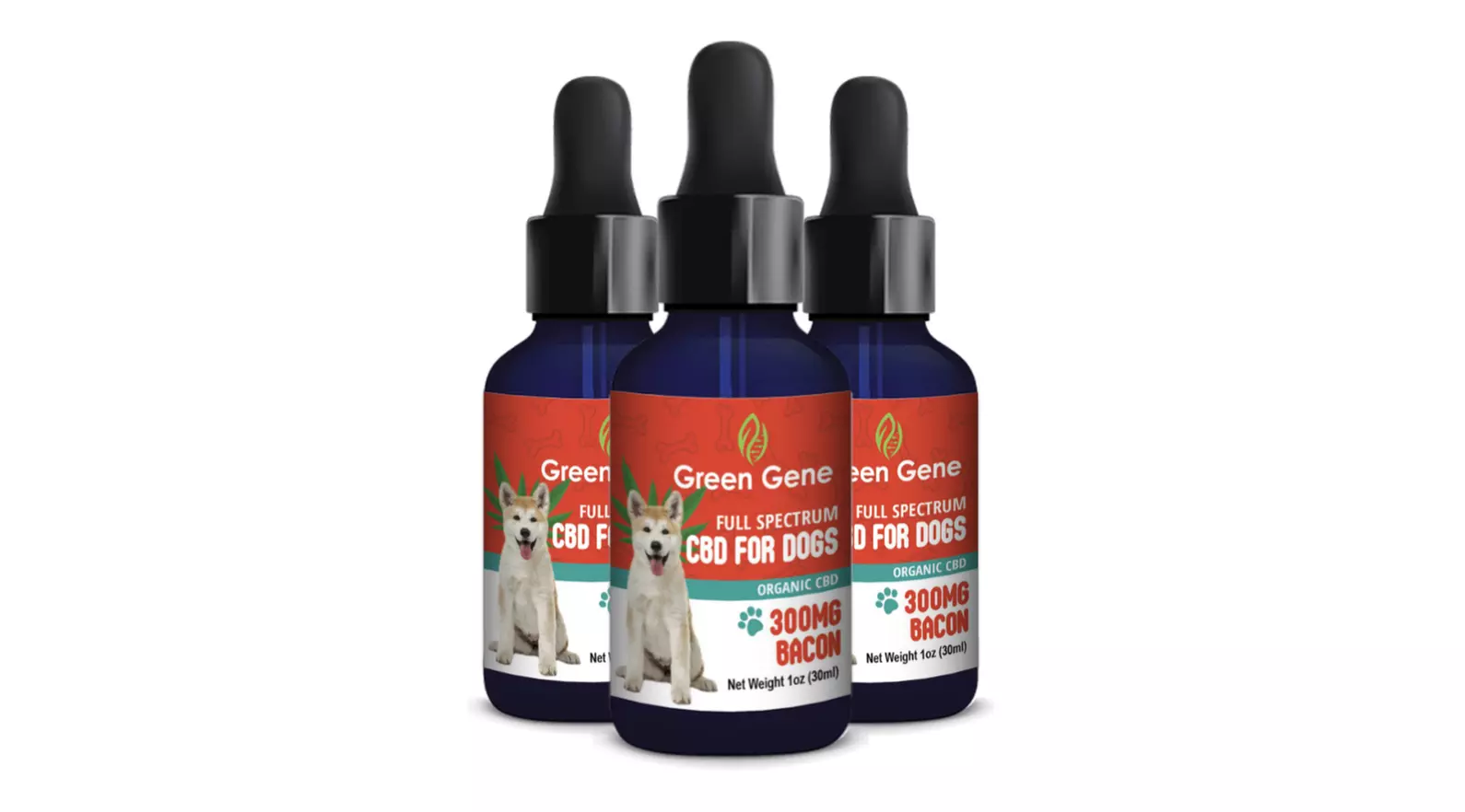 Full Spectrum CBD Oil Dog for Canine Happiness 300MG-600MG by Green Gene