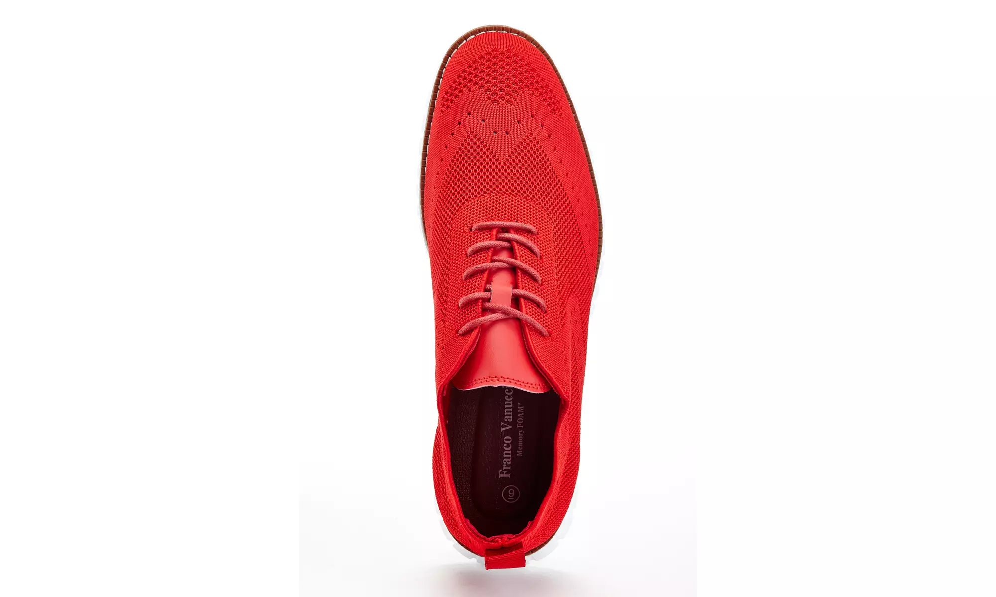 Franco Vanucci Men's Lace-up Knit Oxford Shoes